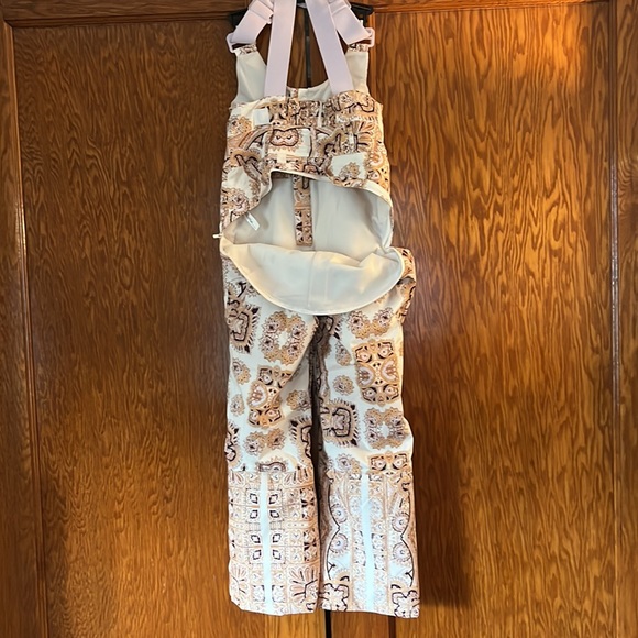 Free People Movement Alpine Glow Printed Snow Bib in Brushed Sail Paisley Size S - Picture 13 of 15